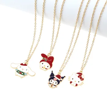 Ogrlica Hello Kitty Kawaii Sanrio Anime Kuromi My Melody Девчачье Srce Slatka Crtani Cinnamoroll Nakit Igračka za Djevojčice