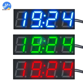 3 U 1 DS3231 Digitalni Sat + Termometar + Voltmetar Modul dc 5-30 U Plava/zelena/Crvena led zaslon R8025 Vrijeme Temperatura Napon