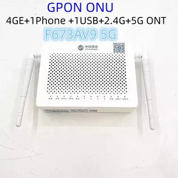 Dual-band OLT F673AV9 5G WiFi Gigabitne engleska firmware 4GE + 1 + telefon 1USB + 2,4 G + 5G GPON ONT un-Vanjska antena FTTH Modem Router