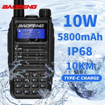 Baofeng UV16R Plus Jaki prijenosni prijenosni radio IP68 modernizirana UV-9R Plus UV-82 UV-5R Vodootporne 50 KM 5800 mah Dvofrekvencijska радиолюбительница