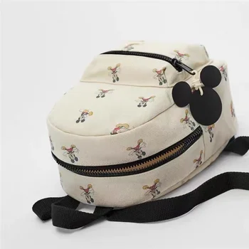 Novi Dječji ruksak Disney ' s Mickey Mouse, Platna Luksuzne Marke Moderan Dječji Školski Ruksak, Mini ruksak Slatka Crtani po cijeloj površini, Ženski ruksak 3