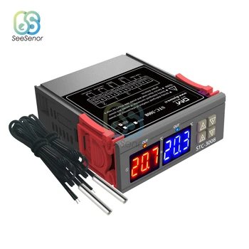 STC-3008 Dvostruki Digitalni Regulator Temperature Dva Relejna Izlaza 12-24 220 Termostat Termostat za Inkubator za Grijanje Hlađenje