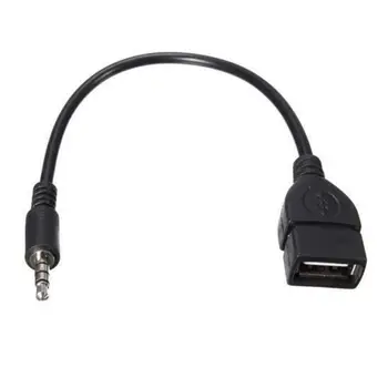 Auto MP3 player, Konverter 3,5 mm AUX Priključak Audio Priključak Priključak ZA USB 2.0 Ženski Pretvarač Kabel Kabel Adapte 2