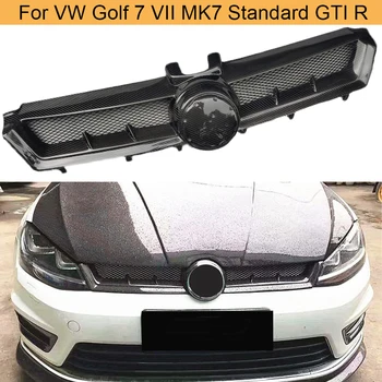 Rešetka Prednjeg Branika Vozila Za Volkswagen VW Golf 7 VII MK7 Standard GTI R 2014-2017 Prednja Rešetka Rešetka Od Karbonskih Vlakana, Maska
