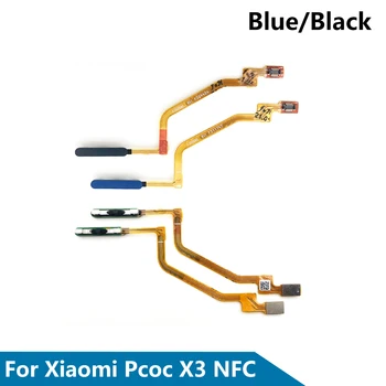Čitač Otisaka Prstiju Za Xiaomi Poco X3 NFC Gumb Home Izbornik Otiska Prsta Tipka za izbacivanje Senzor Fleksibilan Kabel