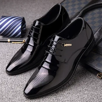 Moderan Elegantan Modeliranje Cipele za Muškarce, Talijanska Muška Službena Kožne Cipele, Muške Svakodnevne Лоферы za Društvo, Muška Obuća Velikih Dimenzija
