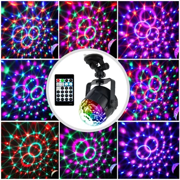 15 Boja Led Efekt DJ Disco Kugla Zvučna Aktivacija RGB Scenic Svjetiljka s Daljinskim Upravljanjem USB Auto KTV Bar Večernjih Lampa