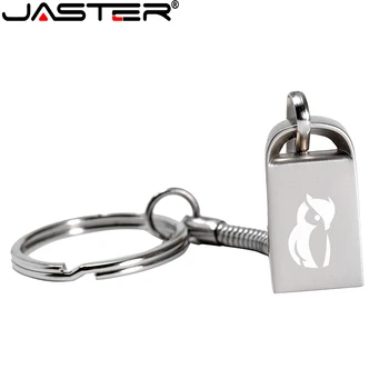 JASTER Novi Mini Metalni USB 2.0 Flash Drive 64 GB Disk od 32 GB Ručka drives16 GB 8 GB Pokloni Privjesak Memory Stick 4 GB Free Custom LOGO
