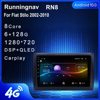 Runningnav Za Fiat Stilo 2002-2010 Android Auto Radio Media Player Navigacija GPS