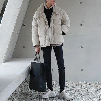 Zimska muška pamučna kaput INS super topla koreanska verzija trenda вельветового japanske ni kaput slobodna jakna 2