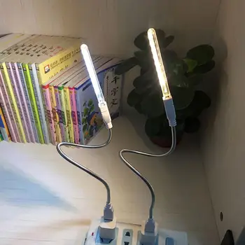 Mini Prijenosni USB noćno svjetlo Led Polica zidna Lampa Ultra Bright Lampa Za Čitanje Knjiga 8 led Svjetla s Za Power Bank PC Laptop Slikovnice Novi