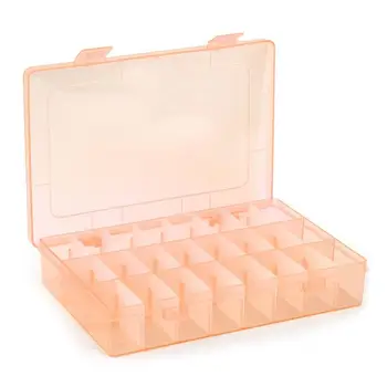 2023 Transparentan 24 Grid Kutija Za Pohranu Plastični Konac za Vez Namotaja Perle Tablete Organizator Za Pohranu DIY Vez Križem Set Alata