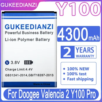 GUKEEDIANZI Zamjenjiva Baterija 4300 mah Za Doogee Valencia 2 Y100 Pro Valencia2 Y100Pro