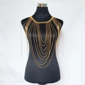 Nove akvizicije, ženski modni lanac za tijelo nakit na ramena, Posrebreni lanac na ramena, nakit