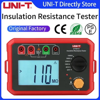UNIT Tester Otpora Izolacije UT501C 1000 U Digitalni Мегометр Megohmmeter Om Tester Automatski Raspon Svjetla