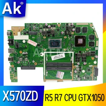 X570ZD X570DD GTX1050 GPU R5 R7 PROCESOR Matična ploča za laptop ASUS X570 X570Z X570ZD YX570ZD YX570Z X570DD Matična ploča laptopa