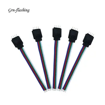5pcs 10 cm 15 cm led kabel 4-pinski 10 mm širina aparat za varenje Muški ženski konektor Adapter žice Za 5050 3528 3528 SMD RGB led traka 2