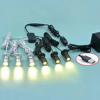 Mini led spot lampa 1 W 5 U USB s podesivim svjetline, model reflektor, stalak vina, mali mini-the-counter, ručni izložbeni primjerak