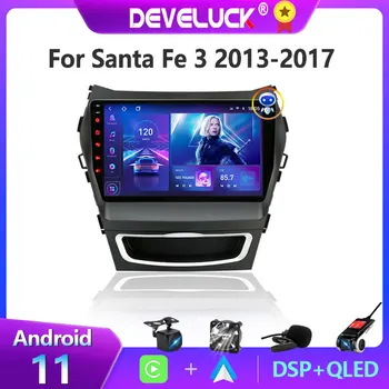 Android 11 2 din Auto Radio Media Player Za Hyundai Santa Fe 3 Grand 2012-2017 GPS Navigaion Carpaly Auto DVD QLED Ekran