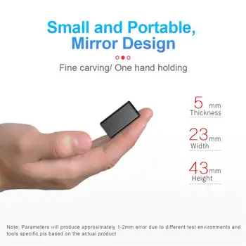 Ultra-tanki Zvuk Digitalni Snimač Prijenosni Mini Diktafon S Glasovnom Aktivacijom Snimanja Buke Hd, Mp3 player
