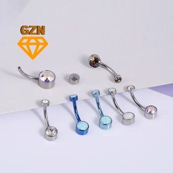 G23 Titan Premium dragulj Prstena Za Pupak, Nakit Za Piercing Tijela, 14 g, Prsten Za Piercing Pupka, Nakit Za Žene, Prodaja na Veliko 1