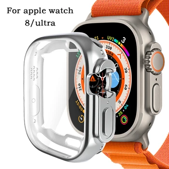 360 Pun Blaga Prozirna Zaštitna Torbica za Apple Watch 8Pro/Ultra 49 mm TPU Zaštitna Navlaka Branik iWatch Serije Ultra 49 mm