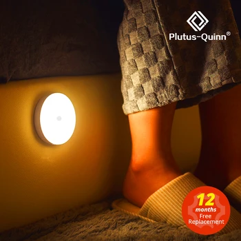 Plutus-Quinn 1000 mah 10 Led Bežične noćne Svjetiljke Sa Senzorom Pokreta, Zidne Lampe Za Spavaće sobe, kredenac, Hodnika, noćna lampa