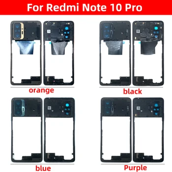 Za Xiaomi Redmi Note 10 Pro Srednji Srednji Okvir Kućišta Okvir S Rezervnim dijelovima Objektiva fotoaparata
