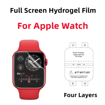 2 kom. Zaštitna folija za Apple Watch series 8 7 6 qwerty na cijelom Гидрогелевая film Za iWatch Ultra 49 mm 45 MM 44 mm 42 mm 40 mm 38 mm TPU
