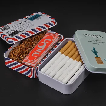 Tiskan Cigaru Slučaj Kutija Kutija Za Duhan Poklopac Zapečaćene Cigaru Slučaj Kutija Kutija Za Biljni Duhana Kutija Za Pohranu Cigarete Papira Torbica Za Skladištenje