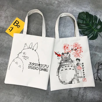 Totoro Shopping Bag Proizvoda Torba Za Posao, Pamučna Torba Za Višekratnu Upotrebu Reciclaje Tkanina Bolsas Reutilizables Sac Tissu