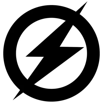14,6 cm * 15,1 cm Super Heroj Flash logo Moderan Auto-Stil je Auto Oznaka Crna/Srebrna S3-6563