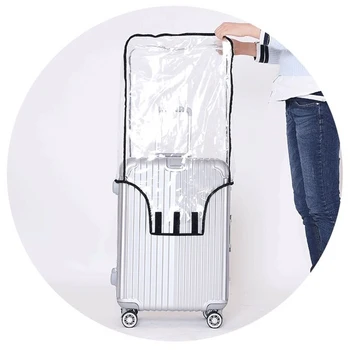Potpuna prozirna zaštitna navlaka za prtljagu od PVC-a, vodootporan kolica, saratoga, ca prašinu torbica, prašinu pribor za putovanja 3