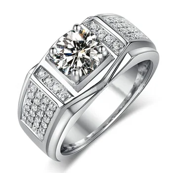 Luksuzni cirkon od nehrđajućeg čelika, muški prsten, šarm, gospodo pribor, modni nakit, poklon za godišnjicu 0