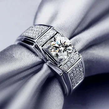 Luksuzni cirkon od nehrđajućeg čelika, muški prsten, šarm, gospodo pribor, modni nakit, poklon za godišnjicu 1