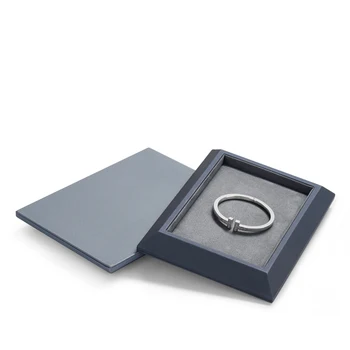 Ladice zaslona nakit PU Оирлв sive kožne ladicu postavljen brojač nakit mikrovlakana za prstenje narukvice ogrlice 3