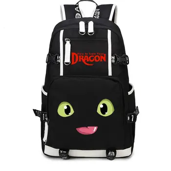 Novi Ruksak How to Train Your Dragon Anime NightFury Оксфордские Školske torbe Moda Putnu torbu Unisex 2